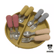 thumbnail image 4 of Set de Cubiertos para Bebé - Tenedor + Cuchara - Amababy - Silicón y Acero Inoxidable, 4 of 4