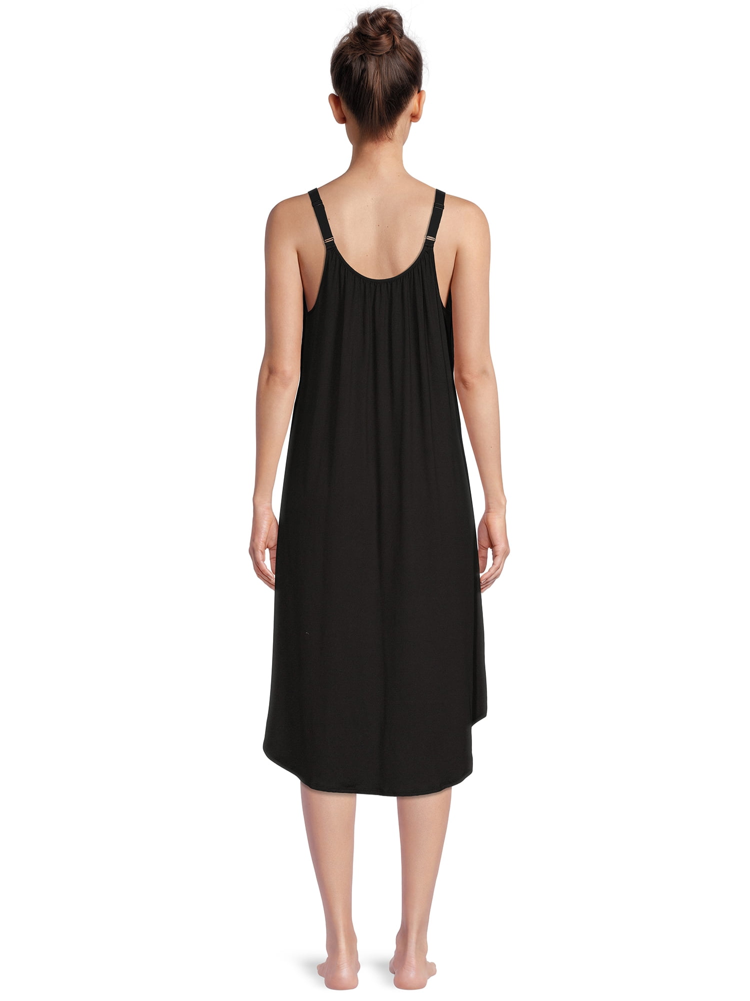 The Pioneer Woman Gathered Neck Knit Sleep Gown with Pockets, Women’s, Sizes S-3X