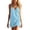 W10-Blue, variant on Glisme Womens Casual Dress V Neck Sleeveless Solid Color Tank Midi Versatile Dresses Simple Wear Black 2Xl