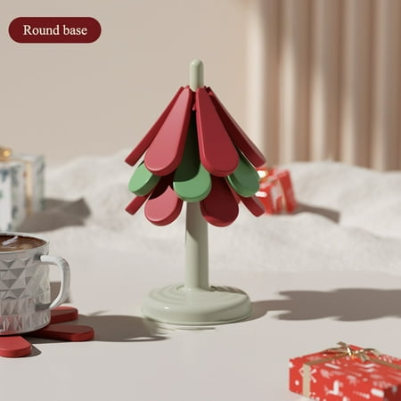 

YruYptpaln Kitchen Mats And And Table Mats Christmas Tree High Temperature Table Mat Household Tea Scalding Mat Foldable Insulation Mat Pot Mat