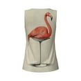 thumbnail image 5 of Lsque Flamingo Sitting On Chair Printed Workout Tank Tops for Women, Athletic Sports Tank Tops, Compression Sleeveless Dry Fit Shirts,Sleeveless Yoga Shirt-X-Large, 5 of 9