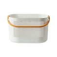 thumbnail image 2 of Bathroom Bath Basket Basket With Handle Thickened Plastic Shower Basket Storage Box Fruit Storage Basket, 2 of 9