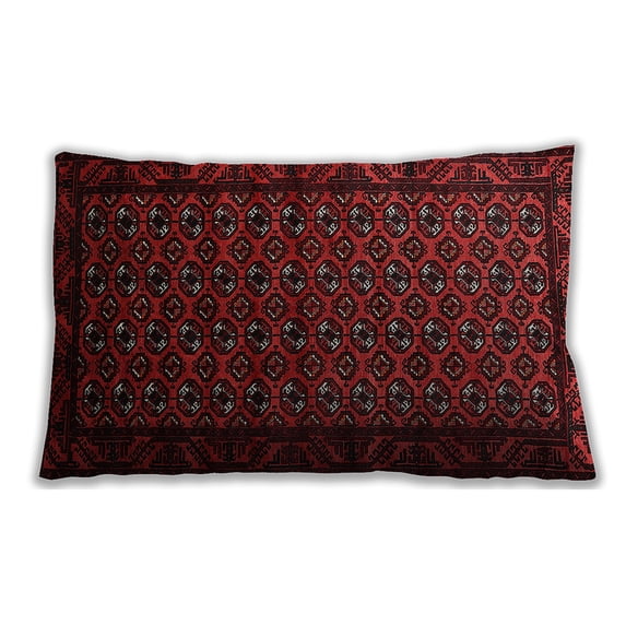 Ahgly Company Indoor Rectangular Mid-Century Modern Lumbar Throw Pillow, 13 inch by 19 inch