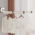 thumbnail image 4 of TIELUTT Say Goodbye To Clutter: Balcony Folding Drying Rack Versatile Sturdy and Ideal for Kitchen Organization Foldable Drying Rack Soap Sponge Holder Bread Board Rack Laundry Drying Rack Wall Mount, 4 of 5