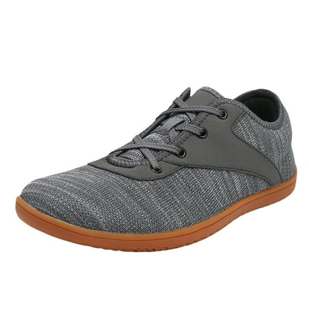 

Yindaity Wide Barefoot Minimalist Shoes for Women Width Fashion Sneaker Wide Toe Box Shoes Dark Gray 9