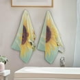 thumbnail image 4 of GZHJMY Sunflower Soft Hand Towels, 2 Pcs Absorbent Bath Towel Decorative Fingertip Towels for Bathroom Gym Spa Hotel Beach Swimming Pool,14.4"x 28.3", 4 of 7