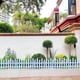 thumbnail image 5 of Cerca de jardín de plástico blanco, bordes de estacas para césped, macizos de flores, decoración de jardín, cerca de 50x30cm, 5 of 6