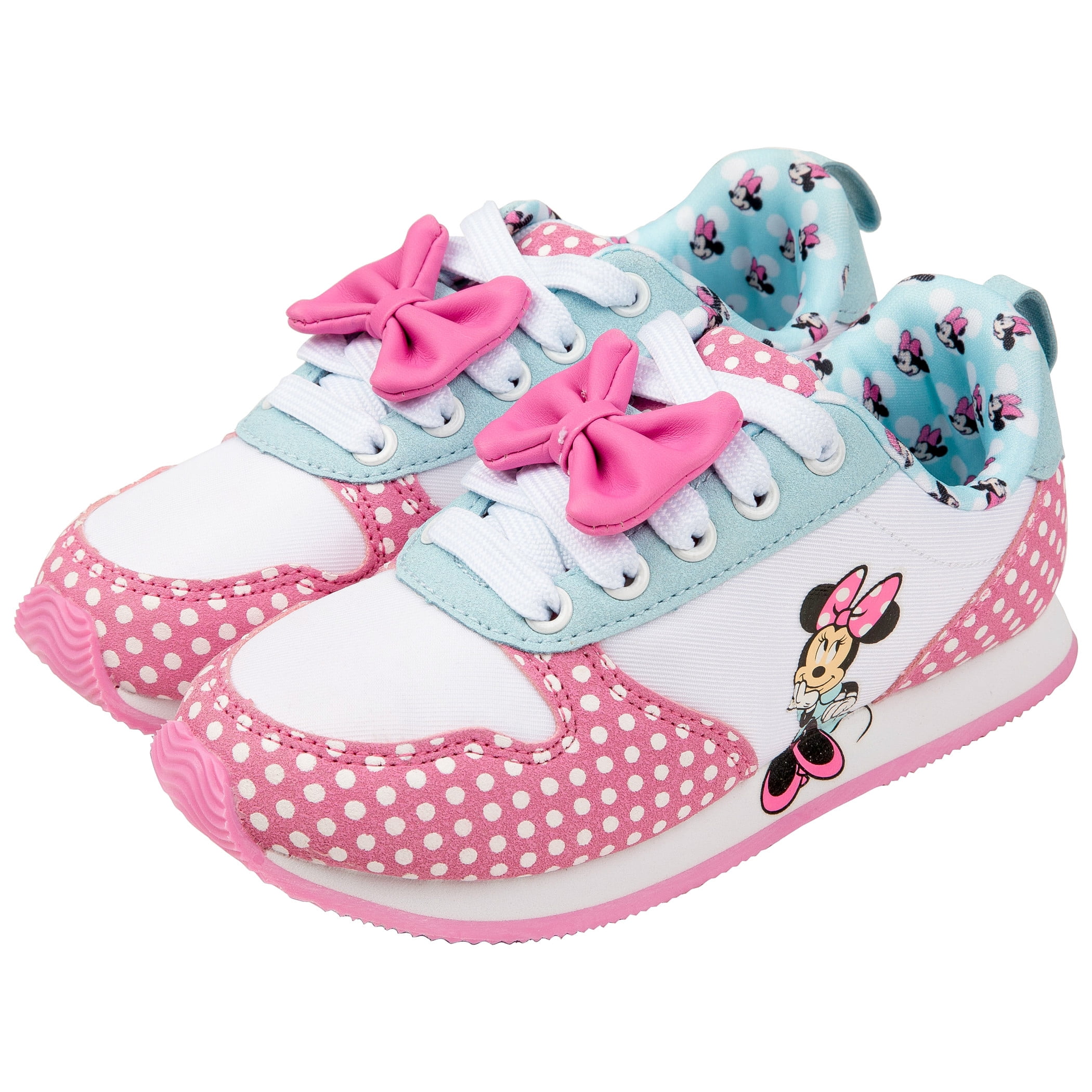 Minnie Mouse Big Pink Bow Girl's Runner Shoes-Size 13