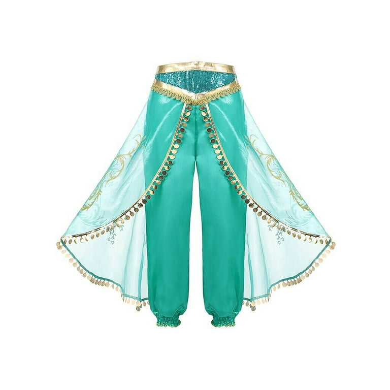 Little Girls Clothes Aladdin Jasmine Halloween Princess Costume Set Fancy Dress Tassel Dreamy Party Outfits 7 8 Years Walmart