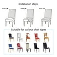 thumbnail image 6 of Stretch Dining Room Chair Covers,Super Fit Chair Protector Cover Removable Washable Anti-Dust Printed Spandex Chair Slipcovers for Dining Room Hotel Wedding Banquet-6 Pcs-R, 6 of 6