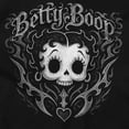 thumbnail image 2 of Betty Boop Affliction Skull Cartoon Womens Pullover Graphic Hoodie Brisco Brands S, 2 of 4