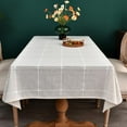thumbnail image 1 of Linen Table Cloth Cotton Wheat Coffee Linen Tablecloth for Square Tables Heavy Weight Washable Farmhouse Soft Boho Tablecloth for Kitchen ; Table Linens (Wheat Coffee x ), 1 of 7