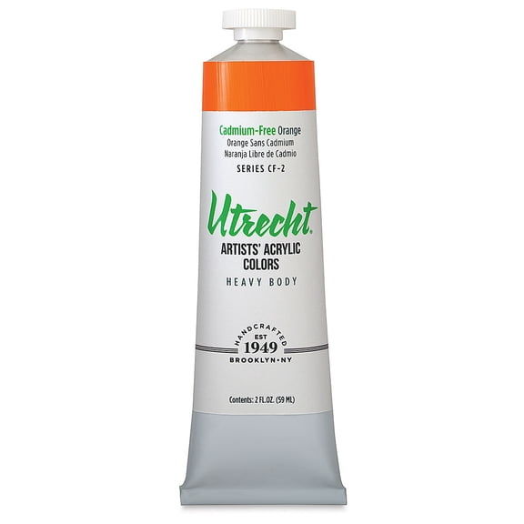 Utrecht Artists' Acrylic Colors - Cadmium-Free Orange
