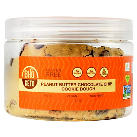 Tub Cookie Dough Bhu Foods Bhu Cookie Dough Peanut Butter Chocolate Chip Cookie Dough - Gluten Free ()