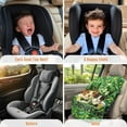 thumbnail image 5 of KUIFORTI St Patricks Day Car Seat Sun Shade Cover, Baby Car Seat Cover for Travel Cooler Temperature Infant Car Seats Reflective Heat Protector, UV Protection Toddler Car Accessories, Cartoon Dog Cat, 5 of 7