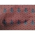 thumbnail image 4 of oneOone Cotton Cambric Maroon Fabric Tree & Geometric Block Sewing Craft Projects Fabric Prints By Yard 56 Inch Wide, 4 of 4