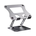 thumbnail image 1 of Cateissary Soporte plegable para tableta, soporte de aleación de aluminio de altura ajustable, soporte de refrigeración para ordenador portátil Electrónica Menos de 12 pulgadas, 1 of 6