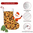 thumbnail image 5 of Yiaed Vintage Brown Plaid Sunflower Print Christmas Stockings, Christmas Stockings Hanging Ornaments, Christmas Stockings for Family Christmas Holiday Decorations, 5 of 7