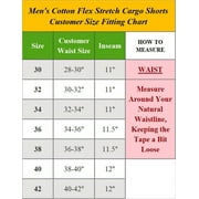 Mens Vintage Utility Cotton Cargo Shorts With Belt