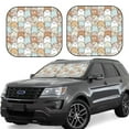 thumbnail image 2 of Picia Lovely Bear 2 Piece Car Windshield Sun Shade Foldable | Foldable Sun Shield for Front Window Blocks UV Rays and Keeps Your Vehicle Cool-Large, 2 of 7
