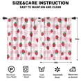 thumbnail image 2 of Blackout Kids Curtains,Strawberry Plants Fruit Heart Daisy Checkered Childrens Insulated Curtains Set Of 2,Bedroom Essentials,Toddler Room Decor 42"x54", 2 of 5