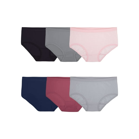 Fruit of the Loom Women's 360 Stretch Seamless Underwear, 6-Pack, Sizes S-2XL