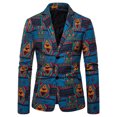 thumbnail image 1 of Chaquetas de Prendas de Vestir Casuales Para Hombres Otoño E Invierno Chaqueta de Traje Delgada Con Estampado de Estilo Étnico Informal de Moda Odeerbi ODB-4, 1 of 6