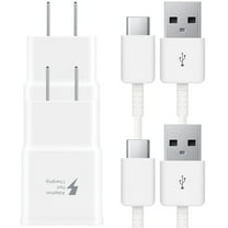 Original Samsung Galaxy Fast Charger, 2-Pack Fast Charging Wall Charger Plug with USB Type C Cable for Samsung Galaxy S9 S9  S8 S8  S10 S10  S20 S20  Note 10 Note 9 Note 8, Fast Charger for Samsung