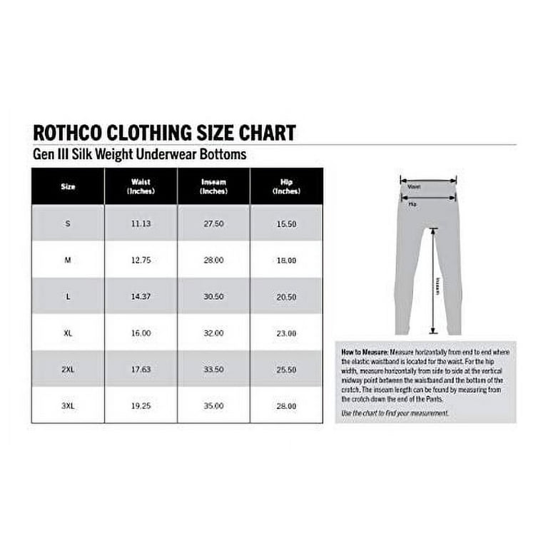 Rothco GEN III ECWCS Silk Weights Thermal Shirt Underwear Top