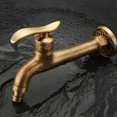 thumbnail image 2 of Antique brass faucet with lever handle, antique brass look（G1/2）.., 2 of 5