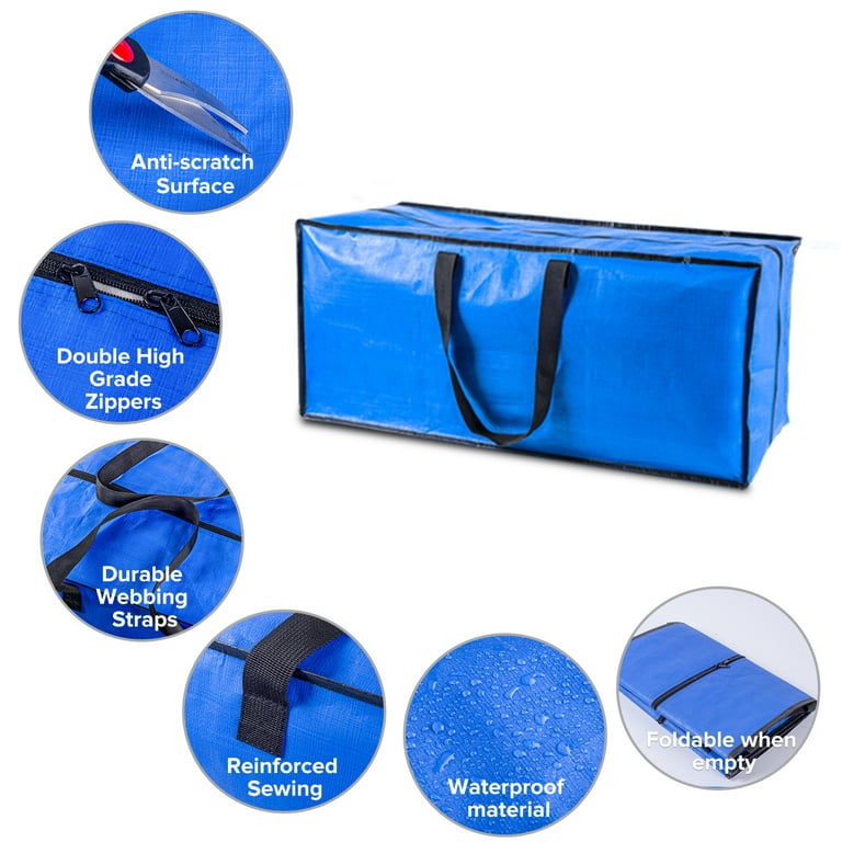 Big Capacity Jumbo Waterproof Plastic Bags Zipper Reusable