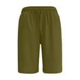 thumbnail image 4 of Shorts for Women Women's Sports Comfortable Elastic Waist Drawstring Shorts Womens Shorts Clearance! Army Green 3X, 4 of 5