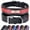 Red, variant on Beirui Leather Personalized Dog Collar With Engraved Nameplate Adjustable for Large Dogs