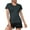 Black, variant on Gray T Shirts for Women V Neck Short Sleeve Moisture Wicking Athletic Shirts Sport Activewear Top Going Out Tops for Women