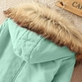 thumbnail image 5 of Feimerou Plus Size Winter Coats for Women Warm Sherpa Fleece Lined Parka Coat Thicken Windproof Anoraks Jackets Overcoats Sales, 5 of 7