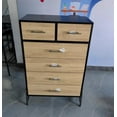 thumbnail image 2 of Commode 4+2 pour Chambre, Commode Haute de 46,6 Pouces, Tiroir Haut avec Rangement Autoportant, Coffre de Rangement en Bois pour Salon, Chambre, Entrée, 2 of 2
