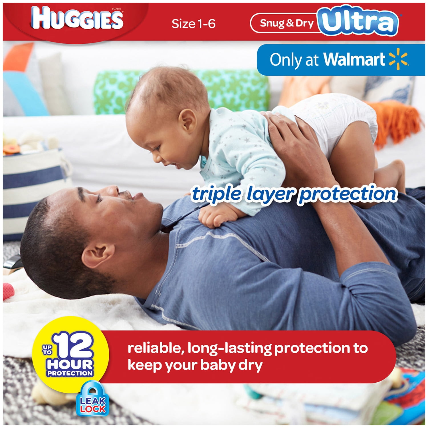 HUGGIES Snug & Dry Ultra Diapers, Size 4, 112 Diapers