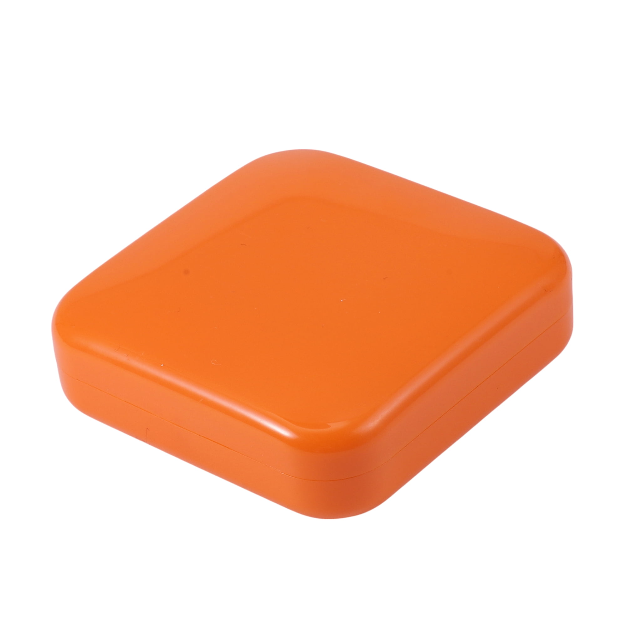 Unique Bargains Durable Square 2 Compartment Pill Case Orange