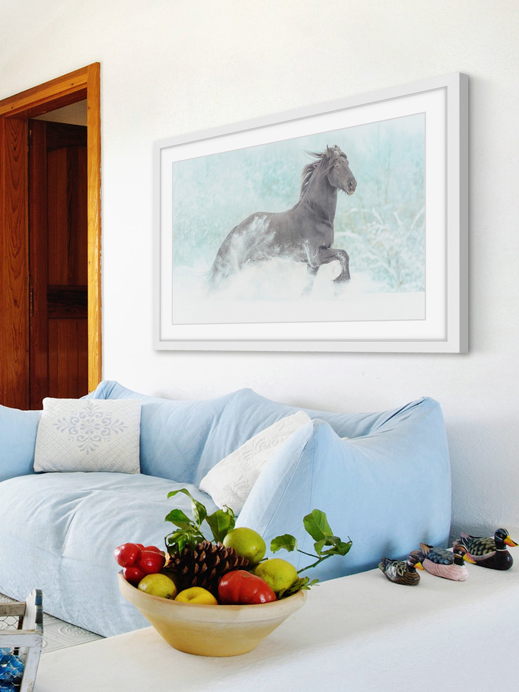 "Frolicking Equus" Framed Painting Print