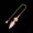 Rose Gold, variant on Cone Shape Reiki Pendulum Pendant Home Decoration-Rose Gold-Rose Quartz