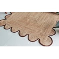 thumbnail image 6 of Chouhan Rugs Natural Jute Brown Scalloped Rug Bohemian Rug Decor Rug Handwoven Rug Custom Rug Decorative Rug, 6 of 6
