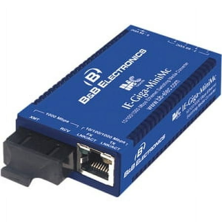 GIGA MINIMC TX/LXSM-1310LC 40KM 10/100/1000TX TO 1000LX W/ AC PWR