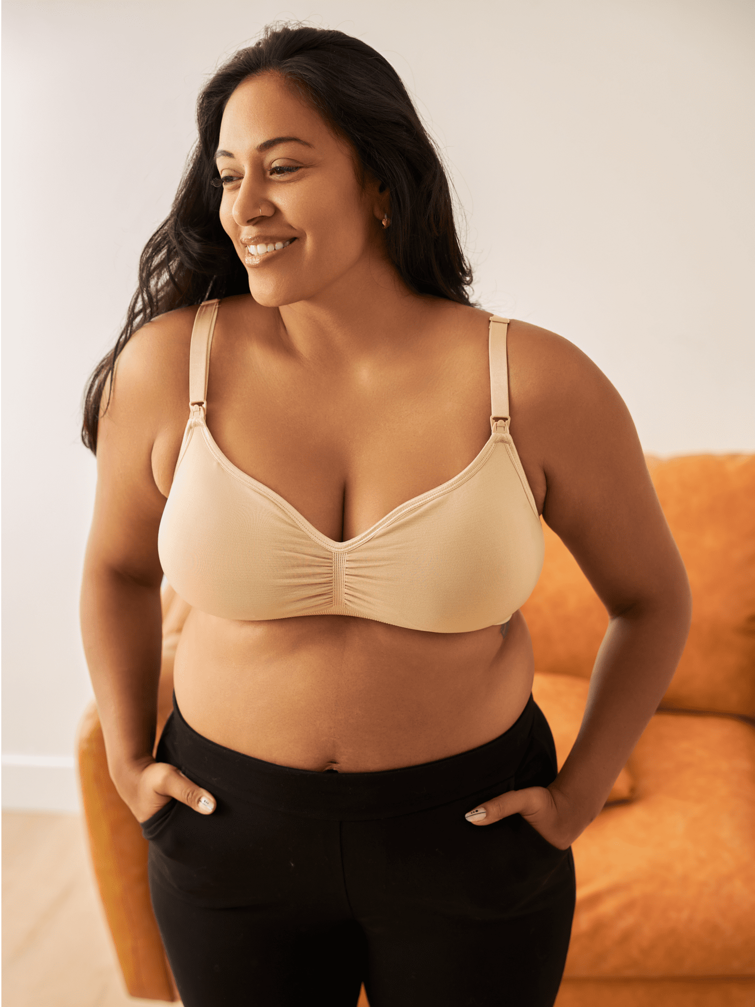 Kindred Bravely Maternity Pullover Nursing Bralette, sizes S-1X, S-1X Busty