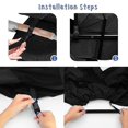 thumbnail image 4 of Sombrilla Parasol, Cochecito para bebé, Universal Impermeable Cochecito Cubierta para Sombrilla Anti-UV con Ventana de visualización para Cochecito(Negro), 4 of 5