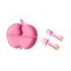 thumbnail image 1 of Plato De Silicona Con Ventosa Para Vajilla, Plato Compacto Para Comida Para La Mesa, Para Niños Pequeños, Color Rosa Y Manzana A Manzana rosa A, 1 of 8