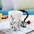 thumbnail image 4 of LanHong - 13.5 oz Musical Notes Design Guitar Mug Drink Tea Milk Coffee Mug Music Ceramic Cup Gift for Friend (Green), 4 of 4