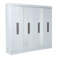 thumbnail image 1 of Armario Closet Moderno Kingshouse con Espejo 3 Puertas 2 Cajones Blanco, 1 of 7