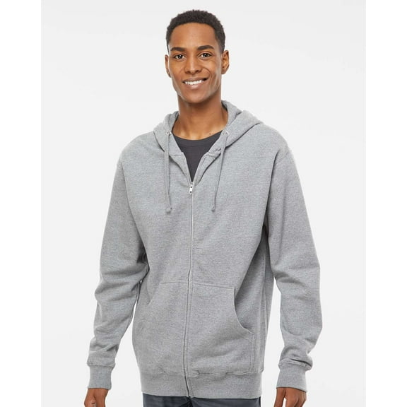 Independent Trading Co. Men's Midweight Hooded Full-Zip Sweatshirt