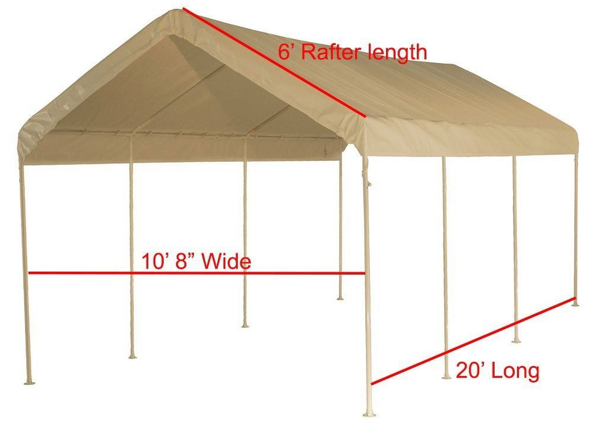 COSTCO 10 x 20 foot HEAVY DUTY CANOPY Replacement Tan Roof Top Cover Only  Tent