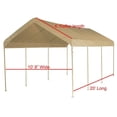 thumbnail image 4 of 10X20 Heavy Duty Beige Canopy Top Cover with Valance Event Structure ( 1- 1/2"-2" Leg Poles), 4 of 6